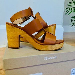 Madewell Ankle-Strap Sandal, 5.5, English Saddle